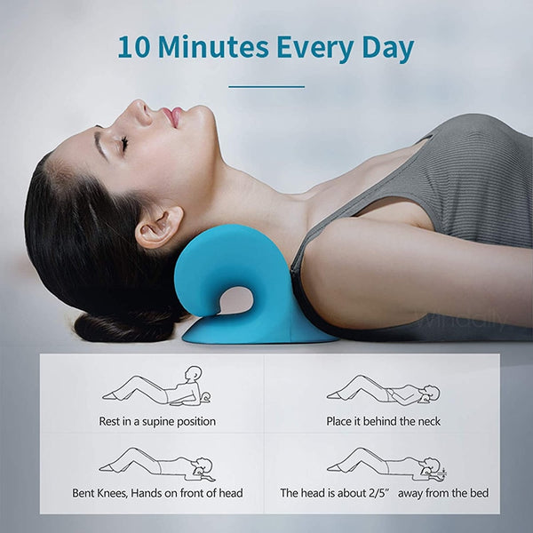 Neck Shoulder Relaxer Cervical Traction Device Posture Corrector Chiropractic Pillow  Stretcher Neck Massager For Pain Relief