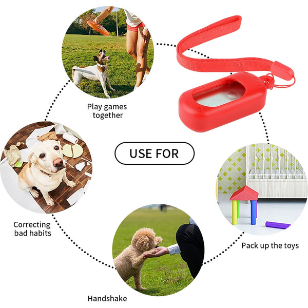 Dog Training Clicker Plastic With Adjustable Wrist Strap