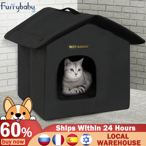 Foldable Cat or Dog House Kennel Bed Mat For Small Medium Dog or Cats