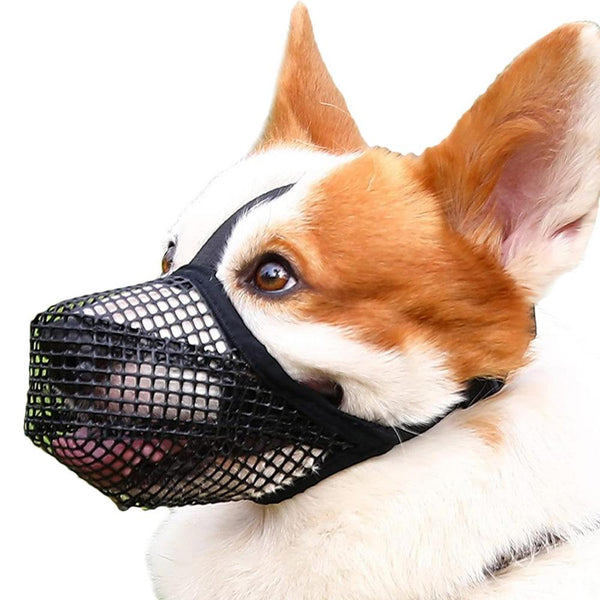 Adjustable Dog Muzzles Anti Bark Or Bite Mesh Muzzle