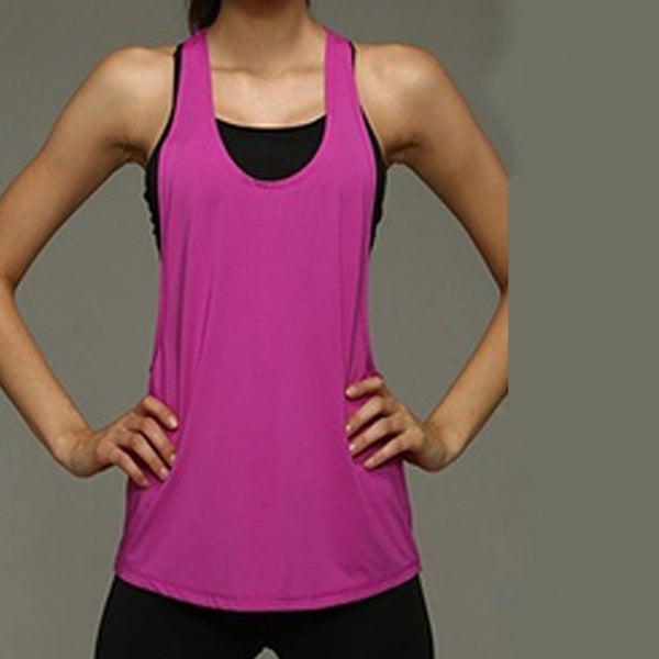 Women's Racerback Tank Tops Blouse Loose Sleeveless Shirt Gym Yoga Vest Workout Fitness Training Running Vest Women Gym Tank Top