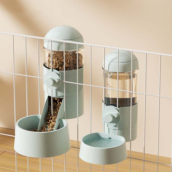 Pet Food Bowl Can Hang Stationary Dog for Cat Cage Feeder Bowls Dogs Hanging Bowls Puppy Rabbit Kitten Birds Feeder Dispenser