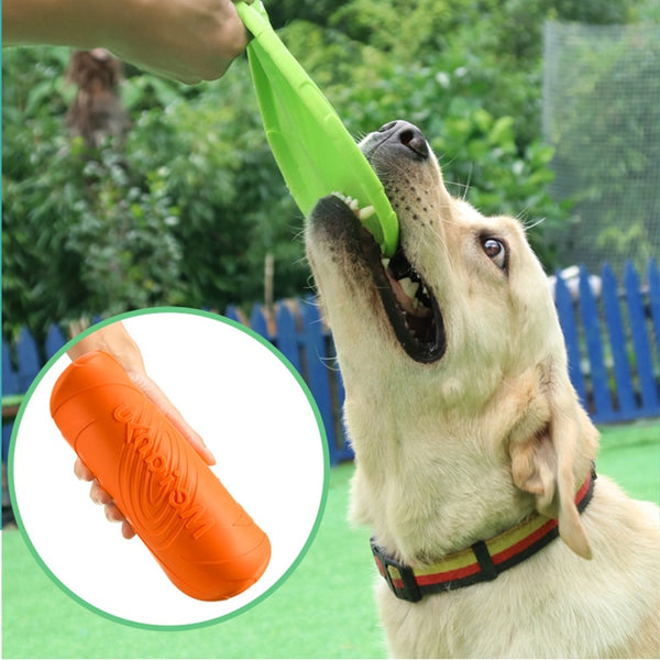 Flying Disk Dog Toy Silicone Material Environmentally Friendly Anti-Chew Pet Toy