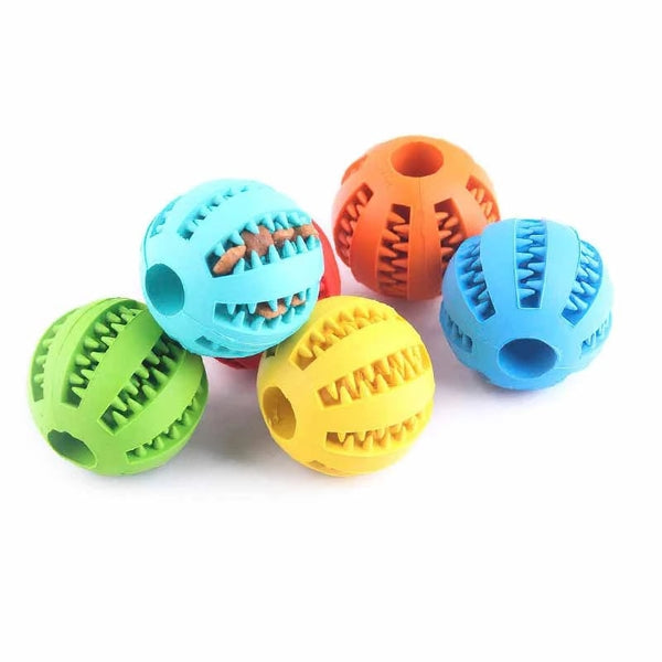 Rubber Dog Chew Toy Tooth Cleaning Extra-tough Ball