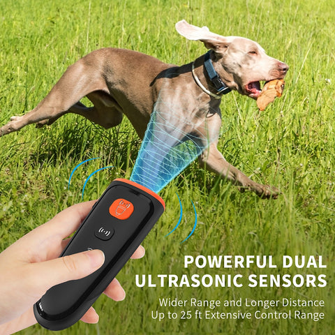 Dog Repelling Anti Barking Device Ultrasonic Bark Deterrent USB Rechargeable