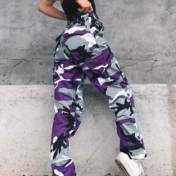 Camouflage Workwear Winter Cargo Pants For Women Plus Size Casual Pants Harem Pants Women Cargo Pants