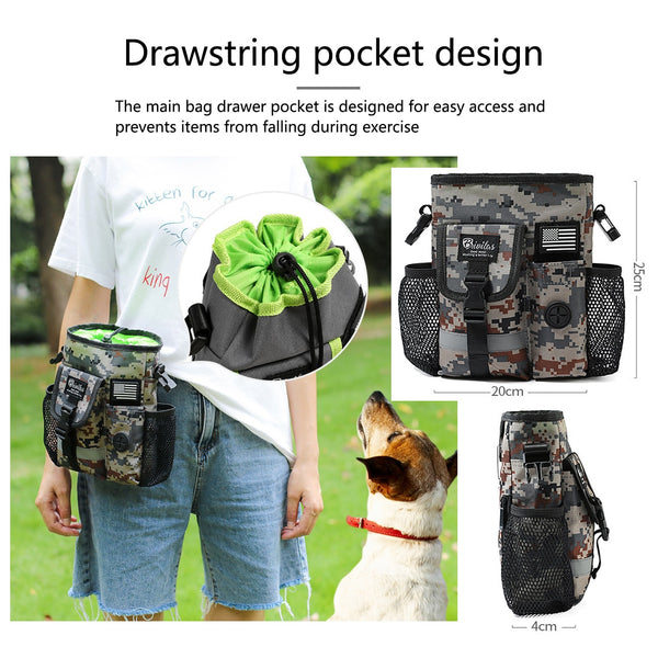 Outdoor Dog Treat Pouch For Portable Dog Training Snack Food Container