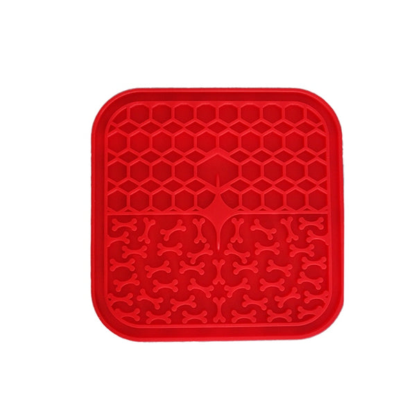 Silicone licking pad Pet Dog Lick Pad Bath Peanut Butter Slow Eating Licking Feeder Cats Lickmat Feeding Dog Lick Mat