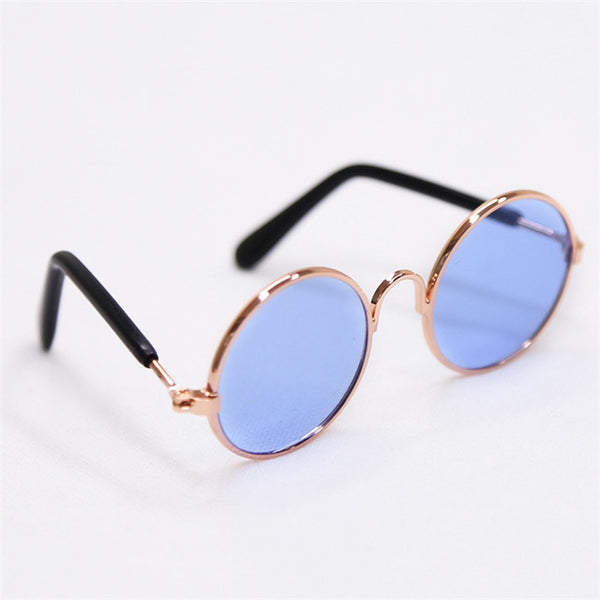 1pc/Set Cat Glasses Round Reflection Eye Glasses For Animals Multicolor Sunglasses