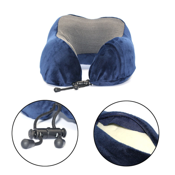 U Shaped Memory Foam Neck Pillow Soft Airplane Travel Pillow