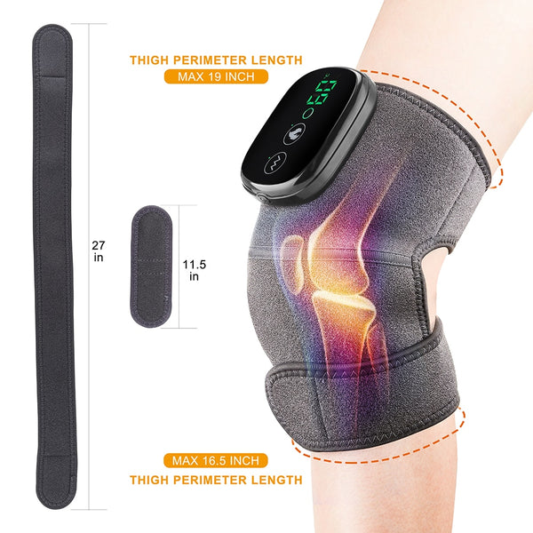 Thermal Knee Massager Electric Wireless Leg Joint Elbow Heating Vibration Massage Arthritis Therapy Pain Relief Knee Pad Support