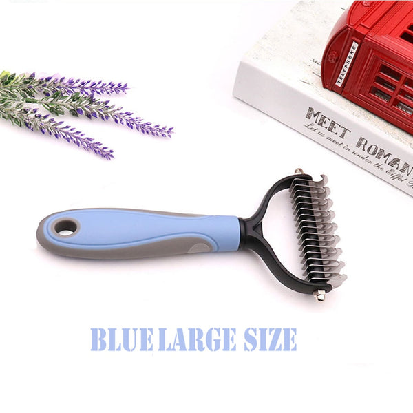 Dog Comb Pet Hair Removal Comb Cat Grooming Brush Detangler Fur Trimming Pet Grooming Tool Dog Brush For Long Hair