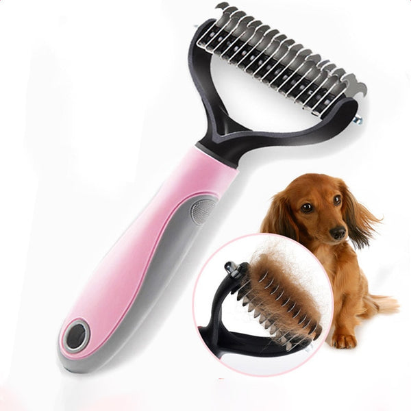 Dog Comb Pet Hair Removal Comb Cat Grooming Brush Detangler Fur Trimming Pet Grooming Tool Dog Brush For Long Hair