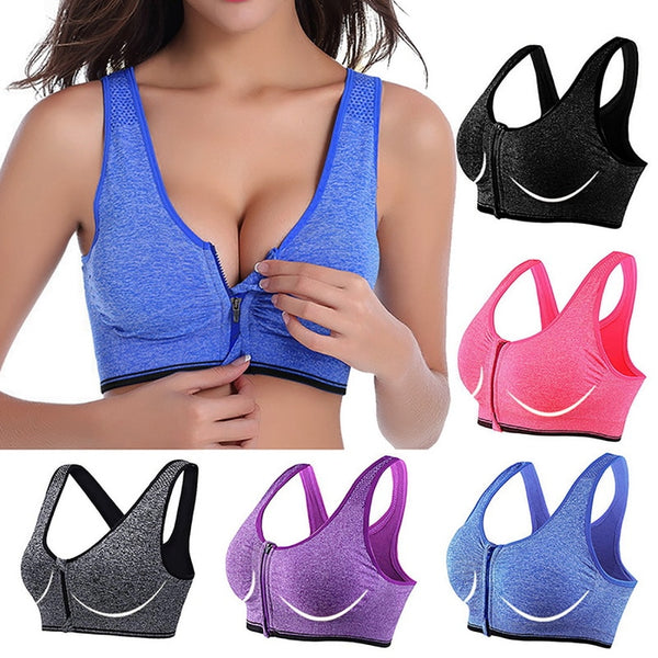 Breathable Yoga Tank Top Wire free Fitness Sports Bra