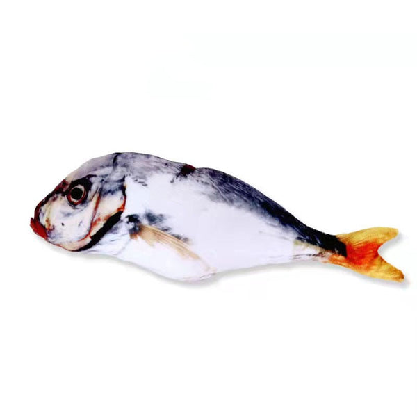 Cat Toy Training Entertainment Fish Plush Stuffed Pillow 20CM Simulation Fish Cat Toy Fish Interactive Pet Chew Toys