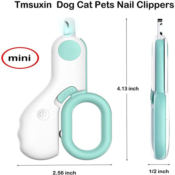 Pet Scissors Cat or Dog Cutter Nail Clippers With LED Blood Line Nail Professional Grooming Tool Trimmer Beauty Cleaning Supplies