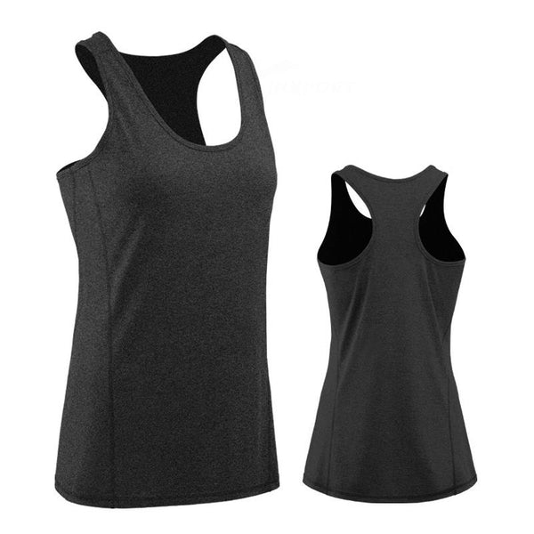 Female Sport Tops Sleeveless Yoga Shirt Exercise Workout T-Shirts Women Running Singlets Sexy Gym Clothing Jogging Tights Blouse