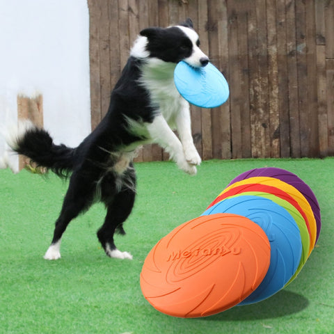 Flying Disk Dog Toy Silicone Material Environmentally Friendly Anti-Chew Pet Toy