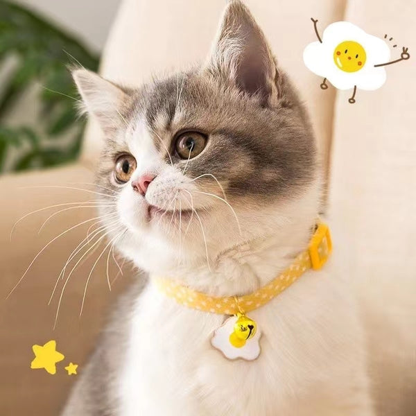 1 Pcs Adjustable Kitten Cartoon Collar Cat Bells