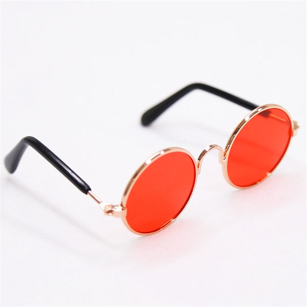 1pc/Set Cat Glasses Round Reflection Eye Glasses For Animals Multicolor Sunglasses