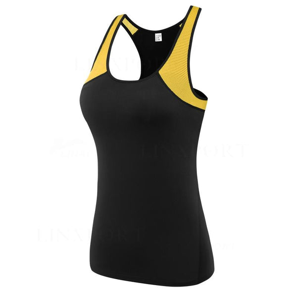 Female Sport Tops Sleeveless Yoga Shirt Exercise Workout T-Shirts Women Running Singlets Sexy Gym Clothing Jogging Tights Blouse