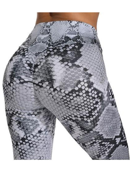 Zebra Leopard Snake Printed Leggings Fashion High Waist Pants Push Up Fitness Tights Women Gym Yoga Running Trousers