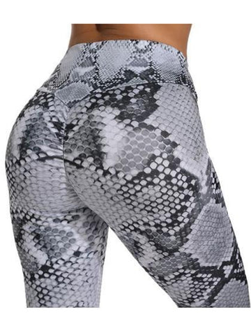 Zebra Leopard Snake Printed Leggings Fashion High Waist Pants Push Up Fitness Tights Women Gym Yoga Running Trousers