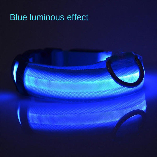 Led Light Dog Collar Electronic Luminous Adjustable Neck Strap Medium Small Breeds Dogs Accessories Pet Supplies French Bulldog