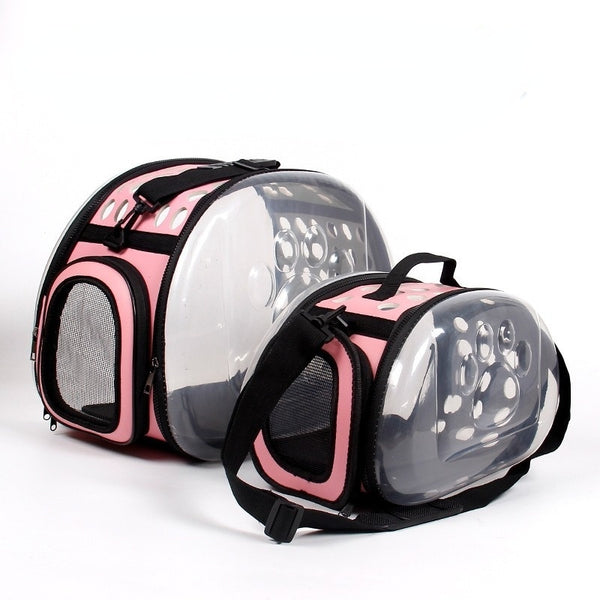 Breathable Cat or Dog Carrier durable Transparent Space Cat carrying bag Travel Space Capsule Cage