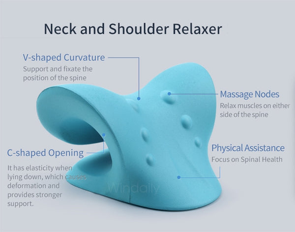 Neck Shoulder Relaxer Cervical Traction Device Posture Corrector Chiropractic Pillow  Stretcher Neck Massager For Pain Relief