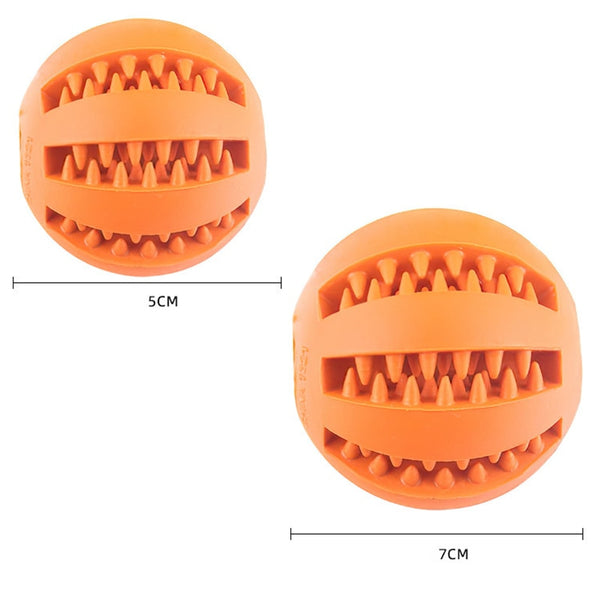 Rubber Dog Chew Toy Tooth Cleaning Extra-tough Ball