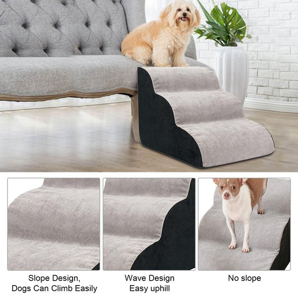 3 Step Dog Stairs Non-Slip Dog Stairs 3 Tiers Non-Slip Pet Stairs