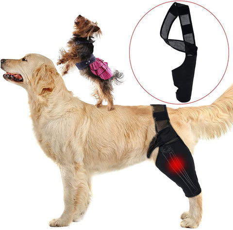 Dog Front and Rear Leg Knee Pad Recovery Bandage Anti-lick Breathable Pain Relief For Dogs